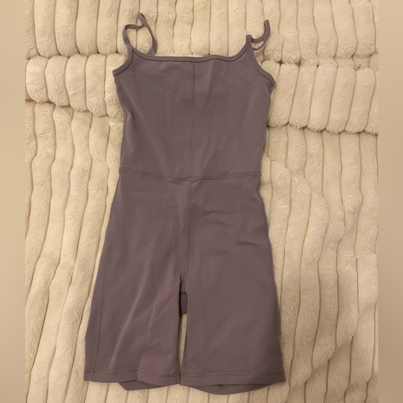 Purple Aritzia Divinity 7” Romper - Picture 2 of 5